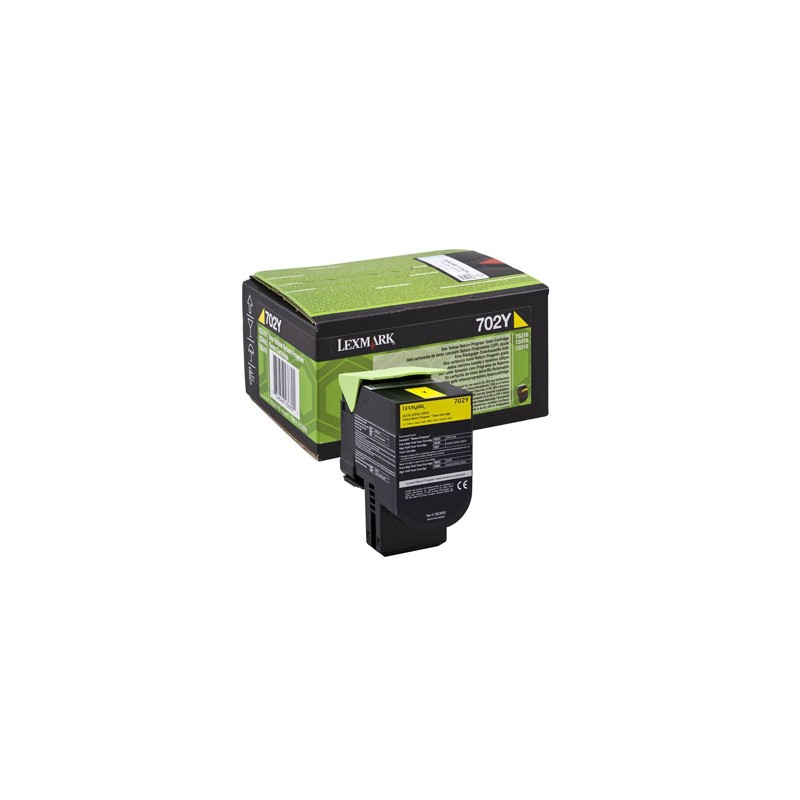 Lexmark oryginalny toner 70C2XY0, yellow, 4000s, extra duża pojemność, return