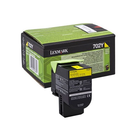 Lexmark oryginalny toner 70C2XY0, yellow, 4000s, extra duża pojemność, return