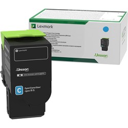 Lexmark oryginalny toner 78C2XC0, cyan, 5000s, extra duża pojemność, return