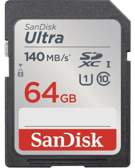 SANDISK ULTRA SDHC 64GB 140MB/s CL10 UHS-I
