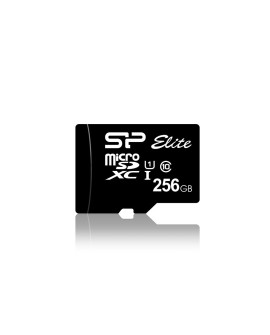 Karta pamięci Silicon Power microSDXC Elite 256GB CL10 UHS-1 (U1) + ADAPTER microSD-SD (SP256GBSTXBU1V10SP)