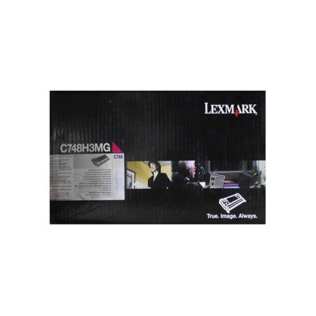 Lexmark oryginalny toner C748H3MG, C748, magenta, 10000s