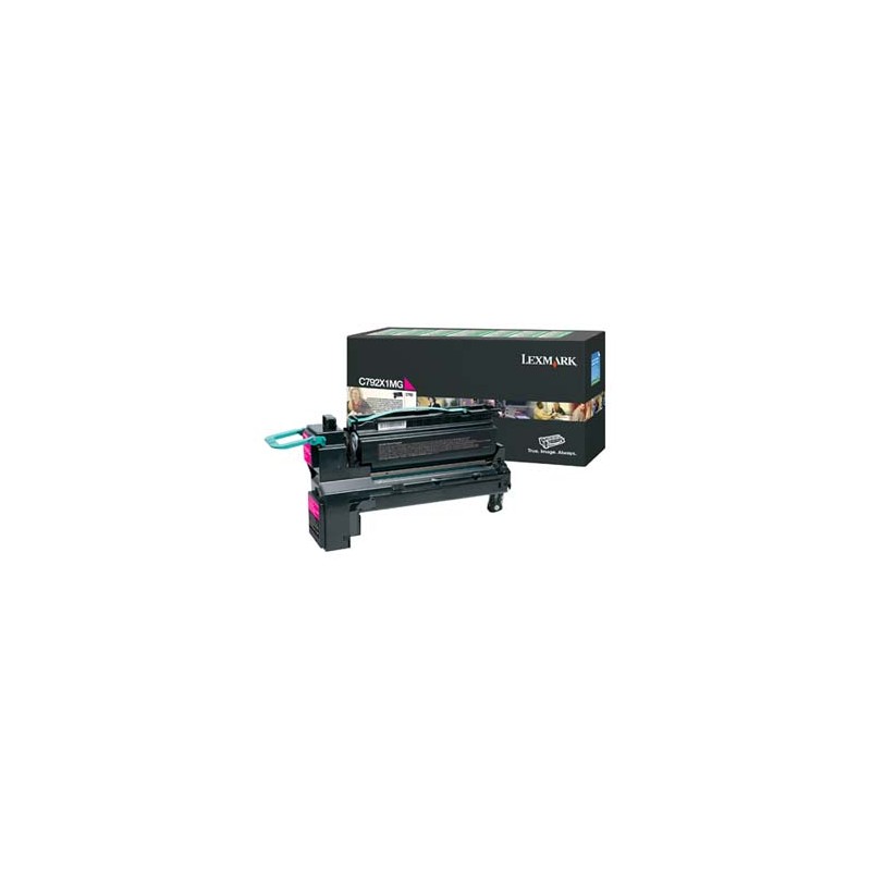 Lexmark oryginalny toner C792X1MG, magenta, 20000s, extra duża pojemność, return