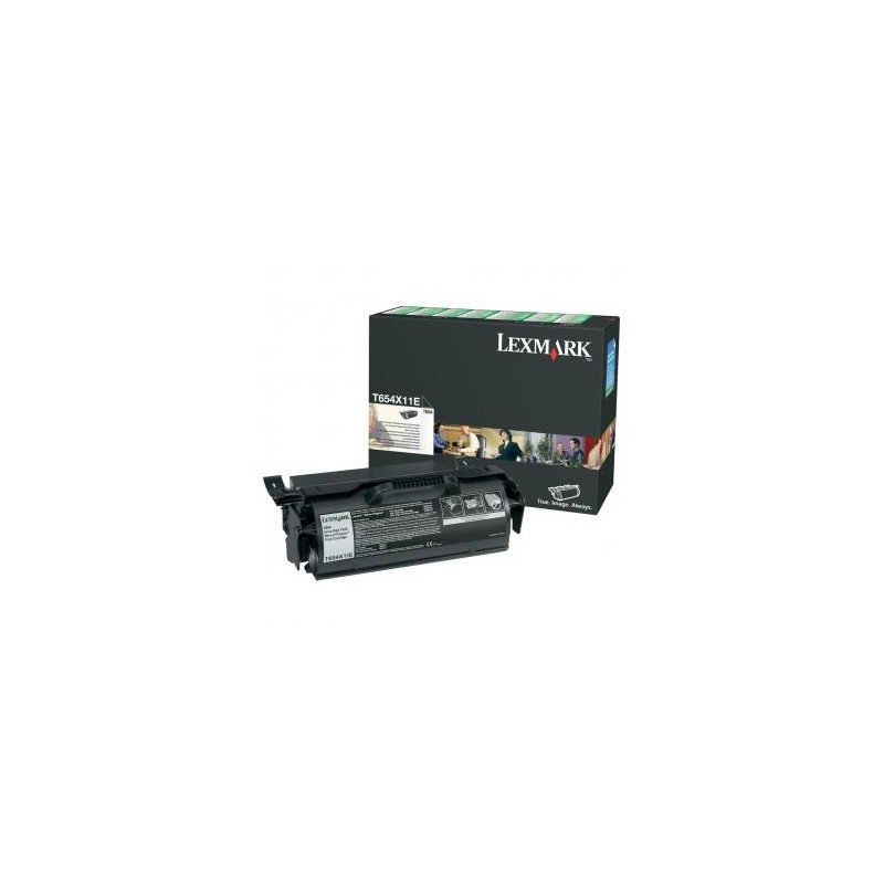 Lexmark oryginalny toner T654X11E, black, 36000s, high capacity, return