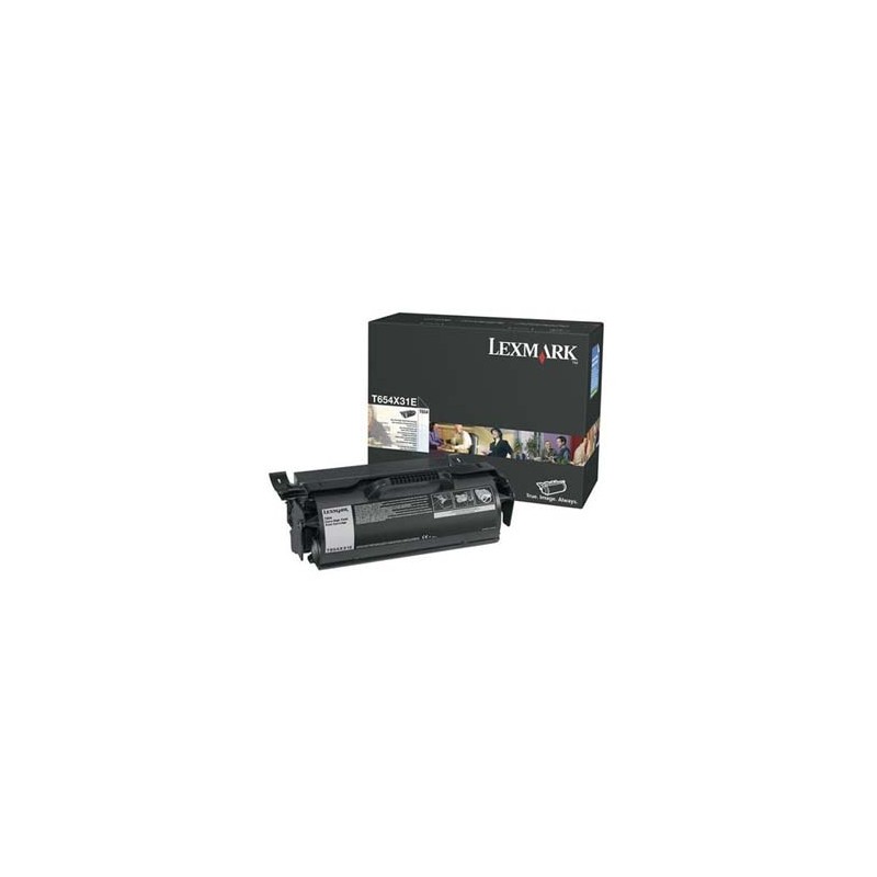 Lexmark oryginalny toner T654X31E, black, 36000s, kartridż korporacyjny, extra duża pojemność