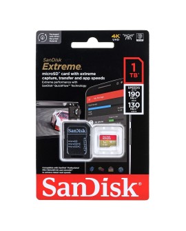 KARTA PAMIĘCI SANDISK EXTREME microSDXC 1 TB 190/130 MB/s A2 C10 V30 UHS-I U3