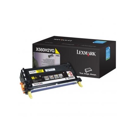Lexmark oryginalny toner X560H2YG, yellow, 10000s