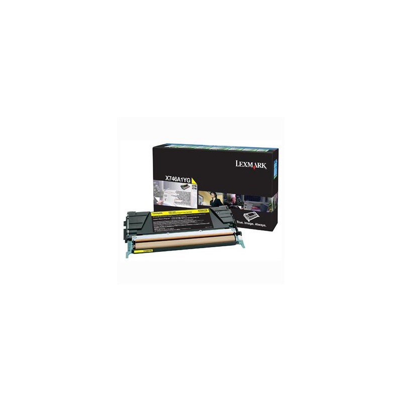 Lexmark oryginalny toner X746A1YG, yellow, 7000s, return