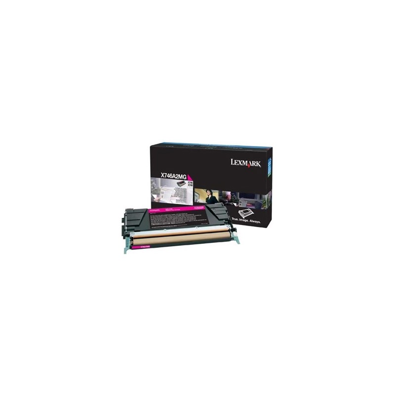 Lexmark oryginalny toner X746A2MG, magenta, 70000s