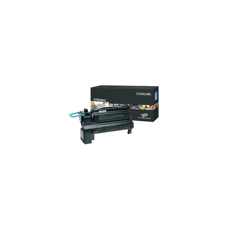 Lexmark oryginalny toner X792X2KG, black, 20000s, extra duża pojemność