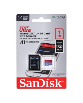 KARTA PAMIĘCI SANDISK ULTRA ANDROID microSDXC 1 TB 150MB/s A1 Cl.10 UHS-I + ADAPTER