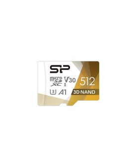 Karta pamięci Silicon Power microSDXC Superior Pro 512GB V30 UHS-1 U3 A1 + ADAPTER microSD-SD