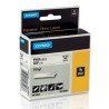 Dymo oryginalny taśma do drukarek etykiet, Dymo, 18443, S0718580, czarny druk/biały podkład, 5.5m, 9mm, RHINO winylowa D1