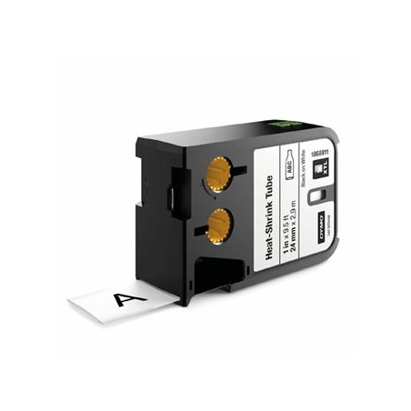 Dymo oryginalny taśma do drukarek etykiet, Dymo, 1868811, czarny druk/biały podkład, 2.7m, 24mm, XTL termokurczliwa