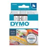 Dymo oryginalny taśma do drukarek etykiet, Dymo, 43613, S0720780, czarny druk/biały podkład, 7m, 6mm, D1