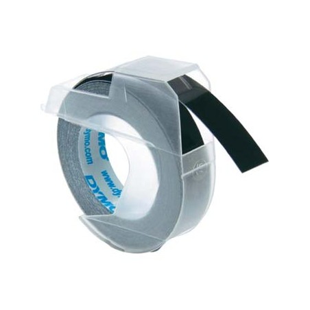 Dymo oryginalny taśma do drukarek etykiet, Dymo, S0898130, czarny podkład, 3m, 9mm, opakowanie 10 szt, cena za 1 szt, 3D