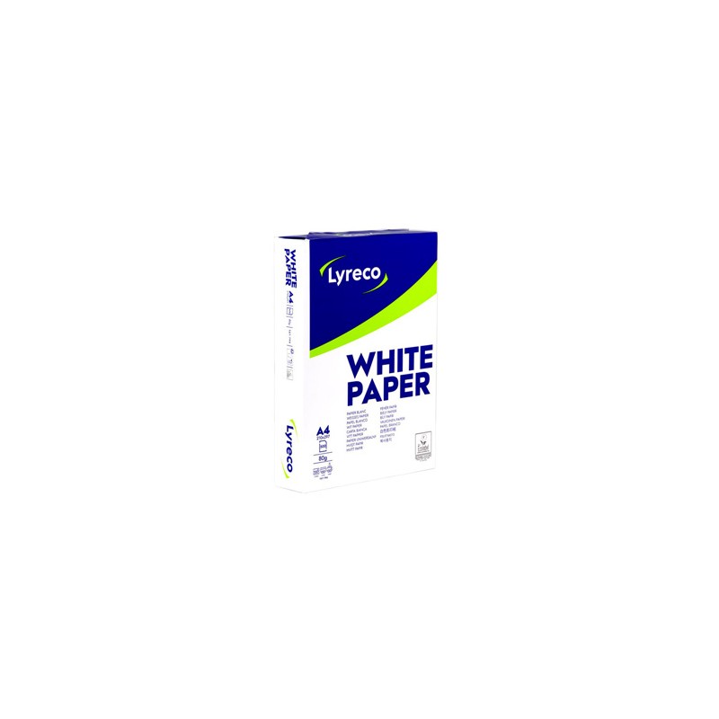 Papier kserograficzny Lyreco, A4, 80 g/m2, biały, 500 arkusza, EOL