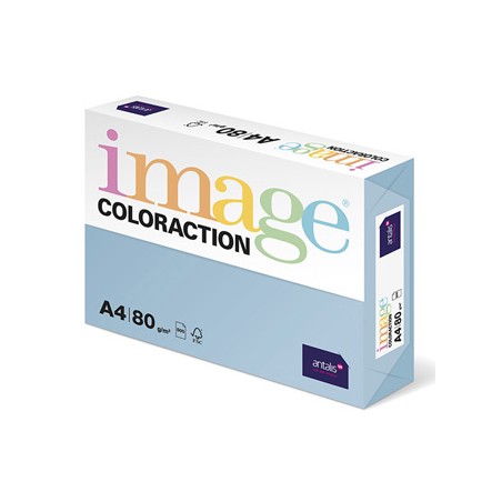 Papier kserograficzny Coloraction, Iceberg, A4, 80 g/m2, lodowy niebieski, 500 arkusza, nadaje się do druku atramentowego