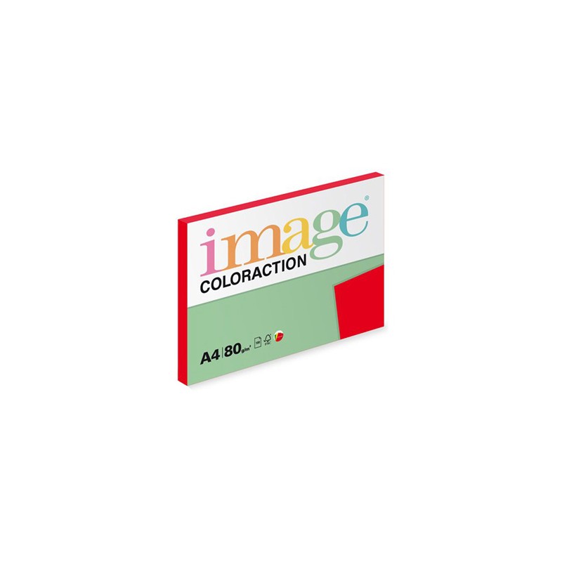 Papier kserograficzny Coloraction, Chile, A4, 80 g/m2, ciemne czerwony, 100 arkusza, nadaje się do druku atramentowego