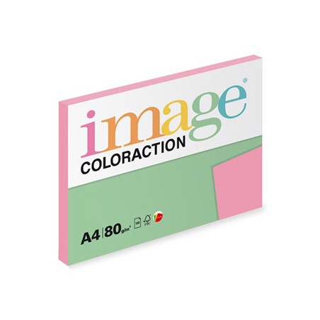 Papier kserograficzny Coloraction, Coral, A4, 80 g/m2, średni różowy, 100 arkusza, nadaje się do druku atramentowego