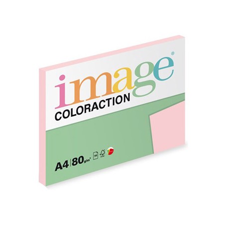 Papier kserograficzny Coloraction, Tropic, A4, 80 g/m2, jasny różowy, 100 arkusza, nadaje się do druku atramentowego