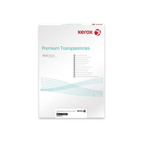Xerox, folia, przezroczysta, A4, 100 mic. 50szt., do kolorowych drukarek i kopiarek laserowych, 003R98205