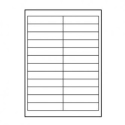 Logo etykiety 100mm x 23mm, A4, matowe, białe, 24 etykiety, 140g/m2, pakowane po 25 szt., do drukarek atramentowych i laserowych