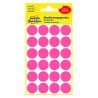 Avery Zweckform etykiety 18mm, neonowy czerwony, 24 etykiety, do znakowania, pakowane po 4 szt., 3172, do pisma odręcznego
