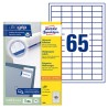 Avery Zweckform etykiety 38 x 21.2 mm, A4, białe, 65 etykiety, pakowane po 100 szt., 3666, do drukarek laserowych i atramentowyc
