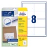 Avery Zweckform etykiety 97 x 67.7 mm, A4, białe, 8 etykiety, QuickPEEL, pakowane po 30 szt., 4782, do drukarek laserowych i atr