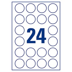 Avery Zweckform etykiety 40mm, A4, matowe, białe, 480 etykiety, z zabezpieczeniem przeciw odklejeniu, pakowane po 20 szt., L6112