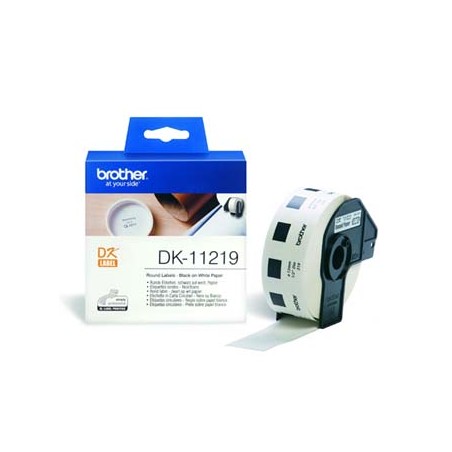 Brother etykiety papierowe 12mm, biała, 1200 szt., DK11219, do drukarek typu QL
