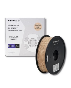 Qoltec 50676 materiały drukarskie 3D Kwas polimlekowy (PLA) Opalony/Jasnobrązowy 1 kg