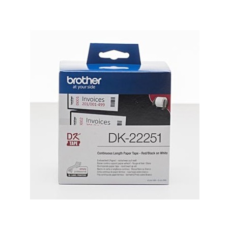 Brother rolki papierowe 62mm x 15.24m, biała, 1 szt., DK22251, do drukowania etykiet