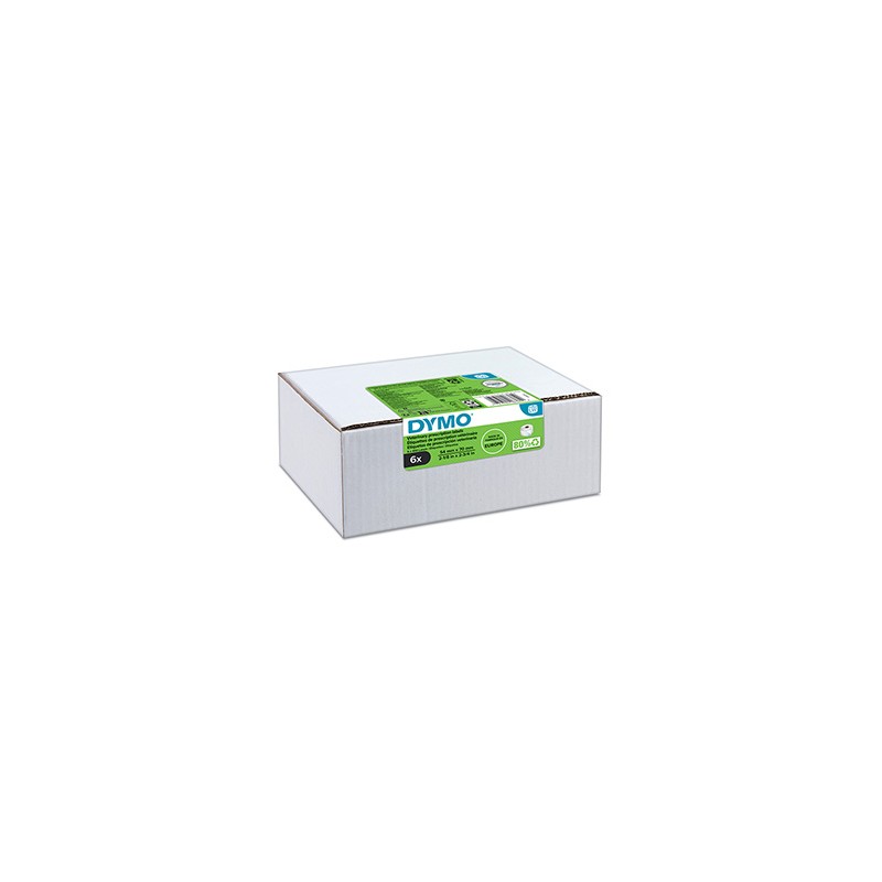Dymo etykiety papierowe 70mm x 54mm, białe, weterynaryjne, 6x400 szt., 2187328