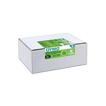 Dymo etykiety papierowe 70mm x 54mm, białe, weterynaryjne, 6x400 szt., 2187328