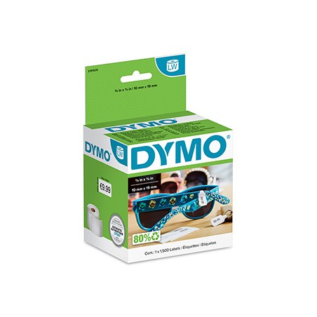 Dymo etykiety papierowe 54mm x 11mm, białe, Etykiety jubilerskie, 1500 szt., 2191635