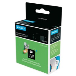 Dymo etykiety papierowe 25mm x 25mm, białe, uniwersalne, usuwalne, 750 szt., S0929120