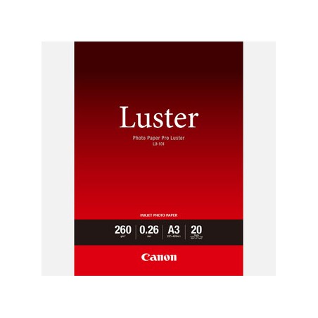 Canon LU-101 Photo Paper, LU-101, foto papier, połysk, 6211B007, biały, A3, 260 g/m2, 20 szt., atrament
