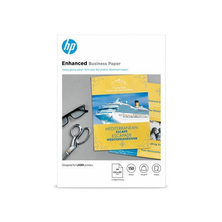 HP Enhanced Business Glossy Laser Photo Paper, CG965A, foto papier, połysk, biały, A4, 150 g/m2, 150 szt., laser,dwustronny druk