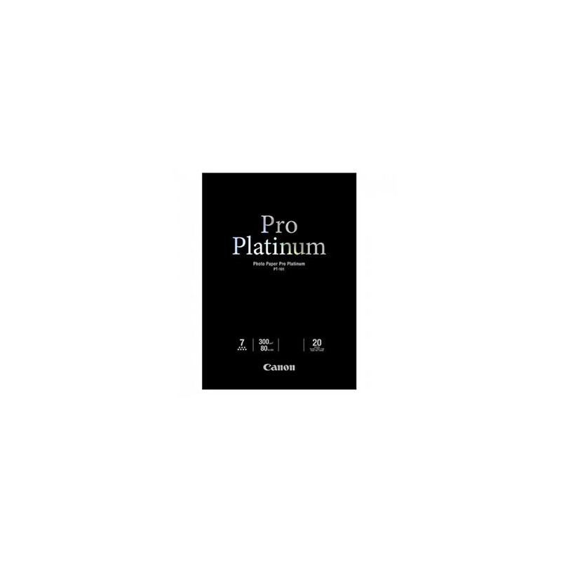 Canon PT-101 Photo Paper PRO Platinum, PT-101, foto papier, mikroporowata powierzchnia typ połysk, 2768B067, biały, A2, 16.54x23