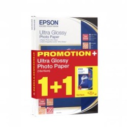 Epson Ultra Glossy Photo Pape, C13S041926, foto papier, + 20 szt gratis typ połysk, biały, R200, R300, R800, RX425, RX500, 10x15