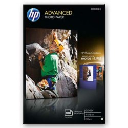 HP Advanced Glossy Photo Pa, Q8692A, foto papier, bez marginesu typ połysk, zaawansowany typ biały, 10x15cm, 4x6", 250 g/m2, 100