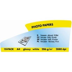 Logo 15015, foto papier, połysk, biała, A4, 210 g/m2, 2880dpi, 10 szt., atrament
