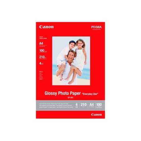 Canon Photo paper Glossy, GP-501, foto papier, połysk, GP501 A4 typ 0775B001, biały, A4, 200 g/m2, 100 szt., atrament