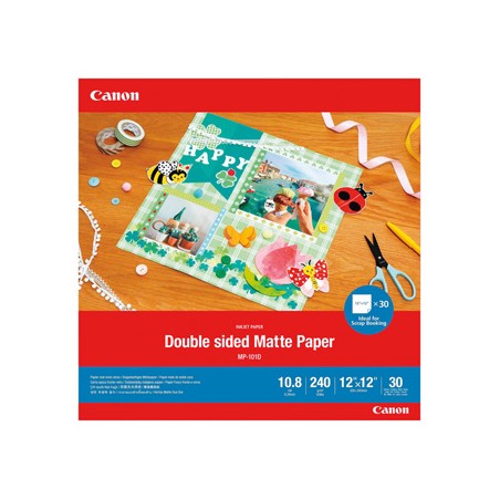 Canon Matte Photo Paper, MP-101D, foto papier, matowy, 4076C007, biały, 12x12cm, 240 g/m2, 30 szt., atrament
