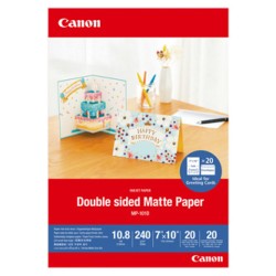 Canon Matte Photo Paper, MP-101D, foto papier, matowy, 4076C006, biały, 7x10cm, 240 g/m2, 20 szt., atrament