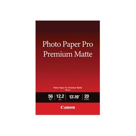 Canon Photo paper premium matte, PM-101, foto papier, matowy, 8657B007, biały, A3+, 13x19", 210 g/m2, 20 szt., atrament
