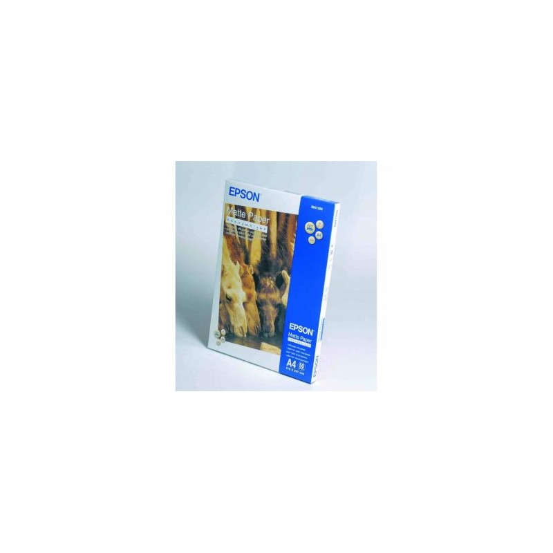Epson Matte Paper Heavyweight, C13S041256, foto papier, matowy, silny typ biały, Stylus Photo 1270, 1290, A4, 167 g/m2, 50 szt.,