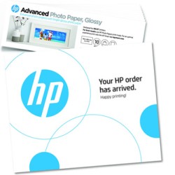 HP Advanced Photo Paper, 49V51A, foto papier, połysk, biały, 10,1x30,5cm, 4x12", 250 g/m2, 10 szt., atrament